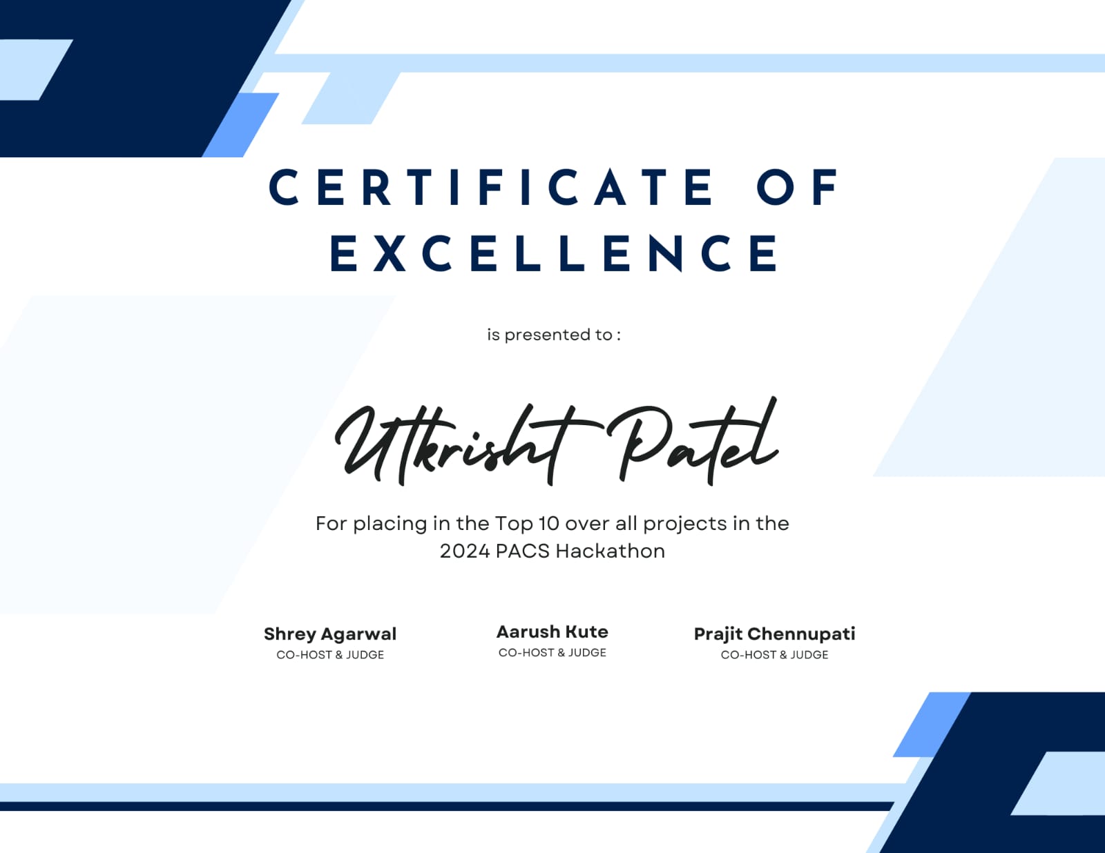 Certificate Preview